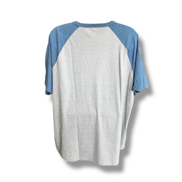 American Eagle Men's **Raglan T-Shirt** Blue Gray XXL NWOT - Picture 3 of 5
